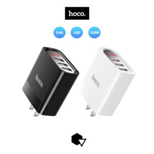 Hoco HK43 - ปลั๊กชาร์จโทรศัพท์ 3 ช่อง USB 3.4A