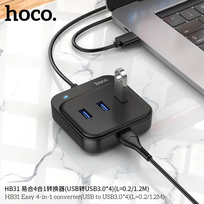 Hoco HB31 - Easy 4 in 1 USB HUB 3.0 - Image 2