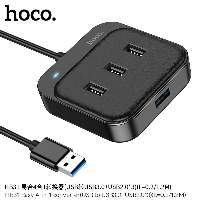 Hoco HB31 - Easy 4 in 1 USB HUB 3.0 - Image 4