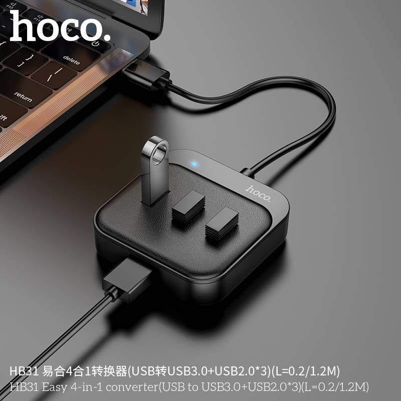 Hoco HB31 - Easy 4 in 1 USB HUB 3.0 - Image 3