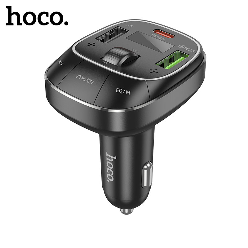 Hoco E76 - อุปกรณ์รับสัญญาณบลูทูธ FM รถยนต์ พร้อมช่องชาร์จ 48W - Image 4