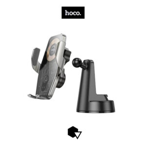 Hoco HW27 - ที่ยึดโทรศัพท์ในรถยนต์พร้อมไฟ RGB รองรับชาร์จไร้สาย